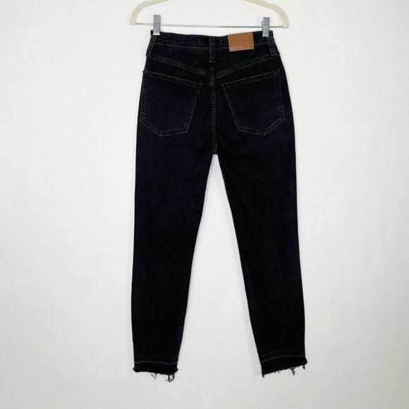 Madewell Mom Jeans Size 24 High Rise Black - Picture 6 of 12